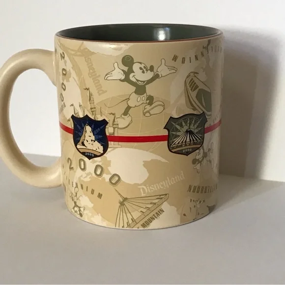 Disneyland Mickey Mouse 2000 Millennium Coffee Tea Soup Mug 16oz Ceramic - Picture 3 of 12